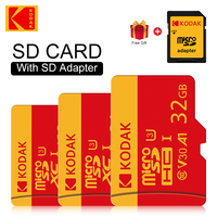 Kodak High-Speed Memory TF Card Micro SD Card 32GB/64GB/128GB/256GB for Tablets, Cameras, Phones, Laptops, Car Audio Systems