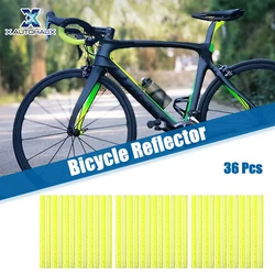 X Autohaux 36 Pcs Bicycle Reflector Outer Reflective Version for Bike Night Visibility Cycling Bicycle ABS 8Colors Accessories