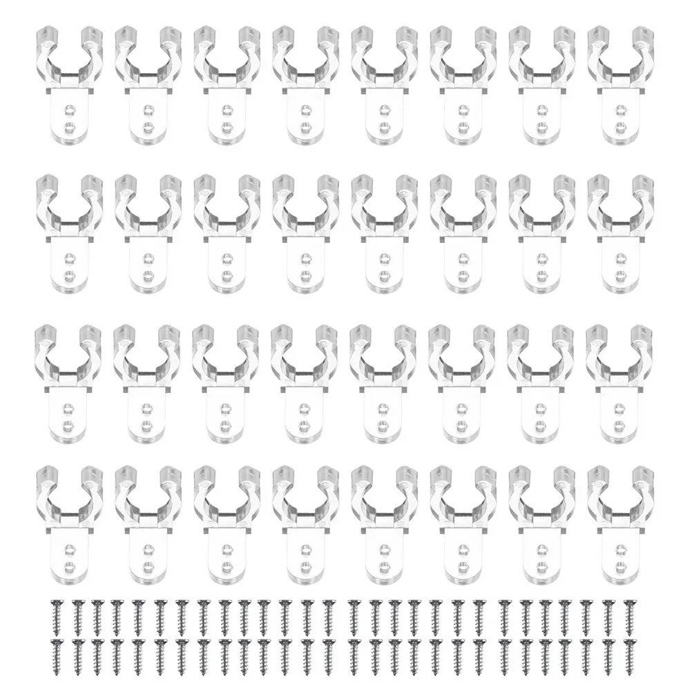200Pcs LED Rope Light Clips Plastic Mounting Clips for Outdoor Wedding Patio Deck Stairs Fence Christmas Tree Light String