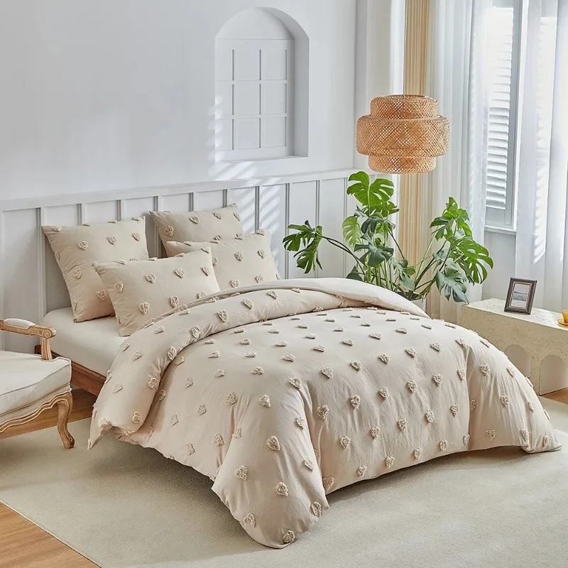 Duvet Cover Bedding Set Twin Full Queen King Size 135x200 Nordic Quilt Cover 240x220 Double Single Heart Bed Linen 200x200