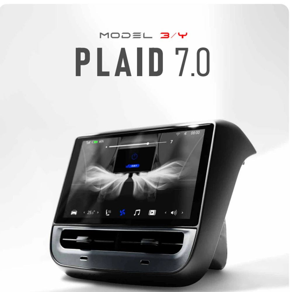 

2024 Новый Android 14 7-дюймовый задний развлекательный экран BT WiFi carplay + Автомобильный MP5 мультимедийный видеоплеер подходит для Tesla model3/Y