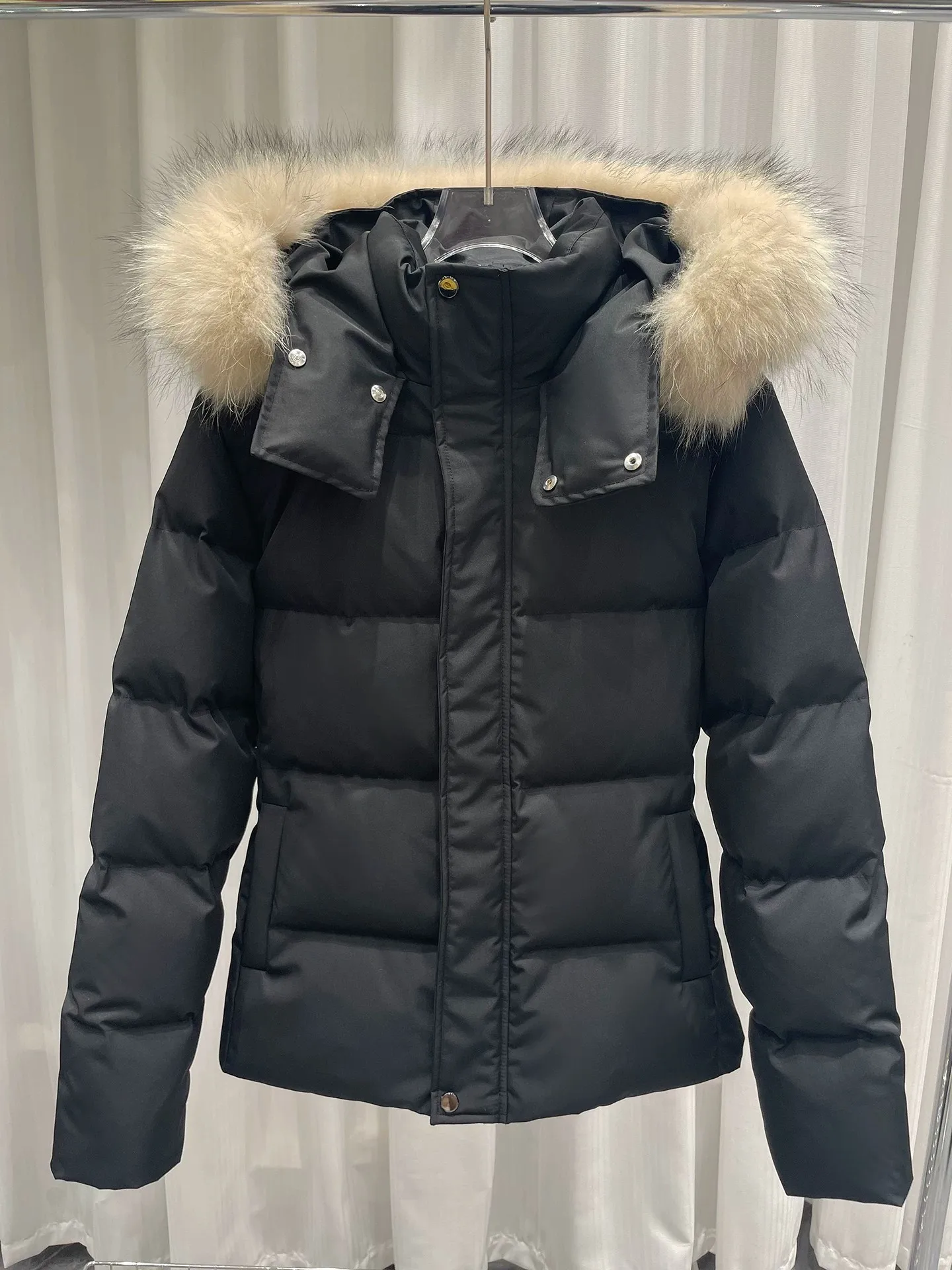Detachable Faux Fur Collar Hooded Cotton Jacket Thickened Warm Winter Short Coat For Women Korean Slim Versatile Outerwear