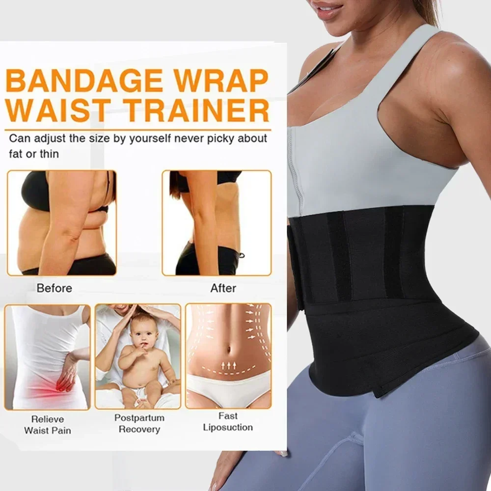 1/2 Piezas Faja Reductora y Moldeadora de Cintura para Mujer, Moldeador Corporal, Cinturón Postparto para Aplanar el Vientre, Corsé