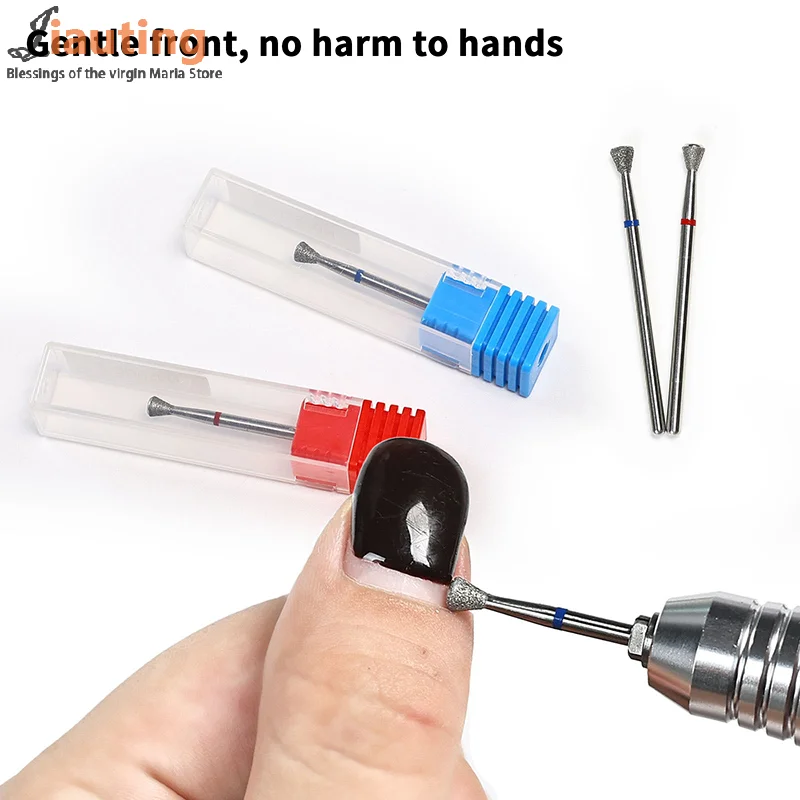 1PCS Diamant Fräser Glatze Nagel Bohrer Bits Für Maniküre Zubehör Bohrer Für Nägel Häutchen Entfernen Werkzeuge