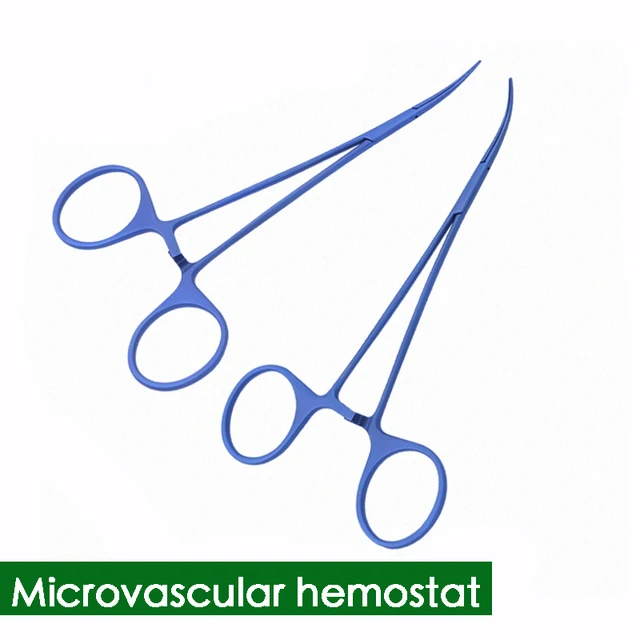 Kleszcze hemostatyczne z mikrościskiem Hyperfine Podwójna powieka Zacisk blokujący mikrona z tworzywa sztucznego