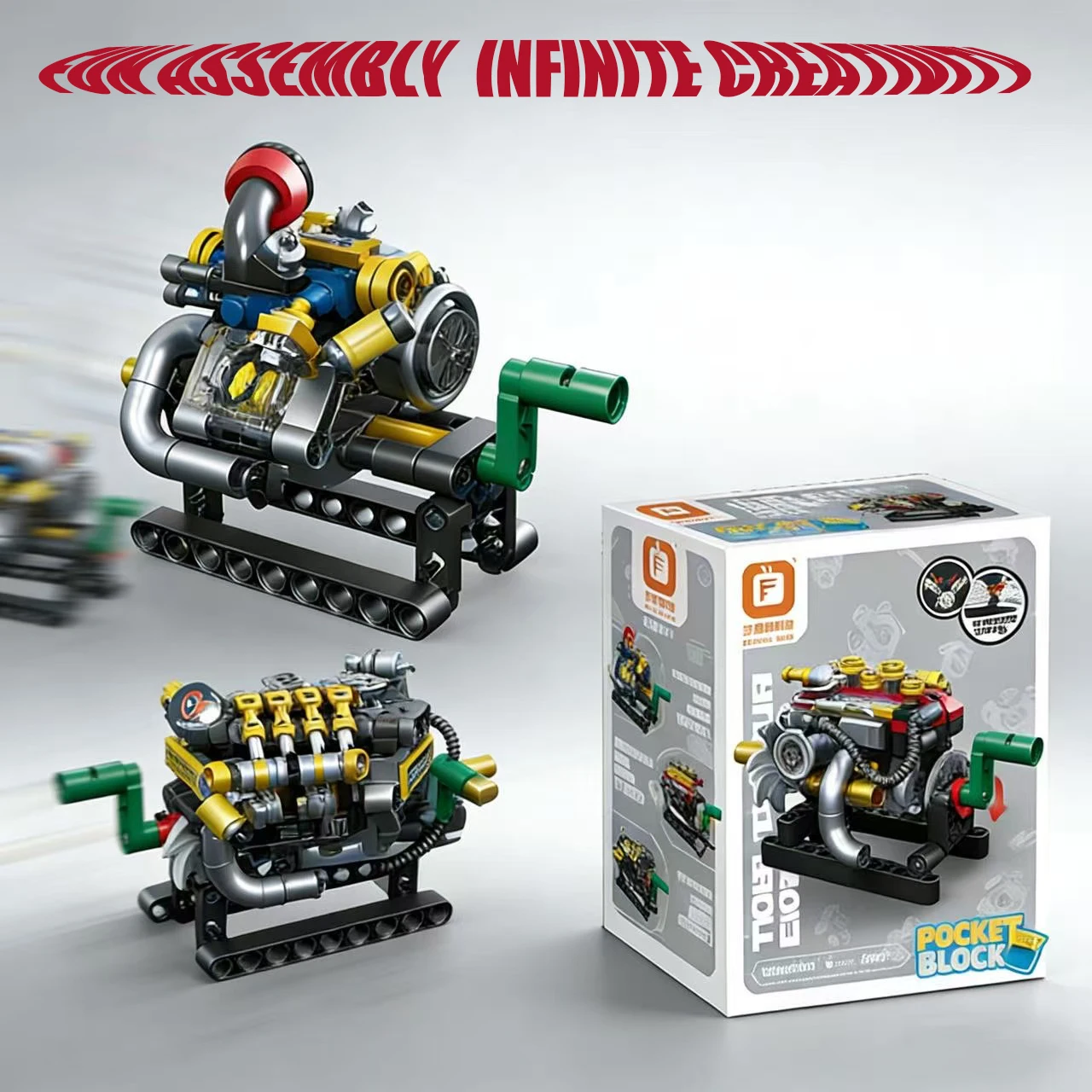 

Миниатюрные строительные блоки для сборки двигателя, наборы-сюрпризы (2/3/4/6/8 цилиндров), кирпичики для сборки автомобильных двигателей, механические модели для самостоятельной сборки, развивающие подарки