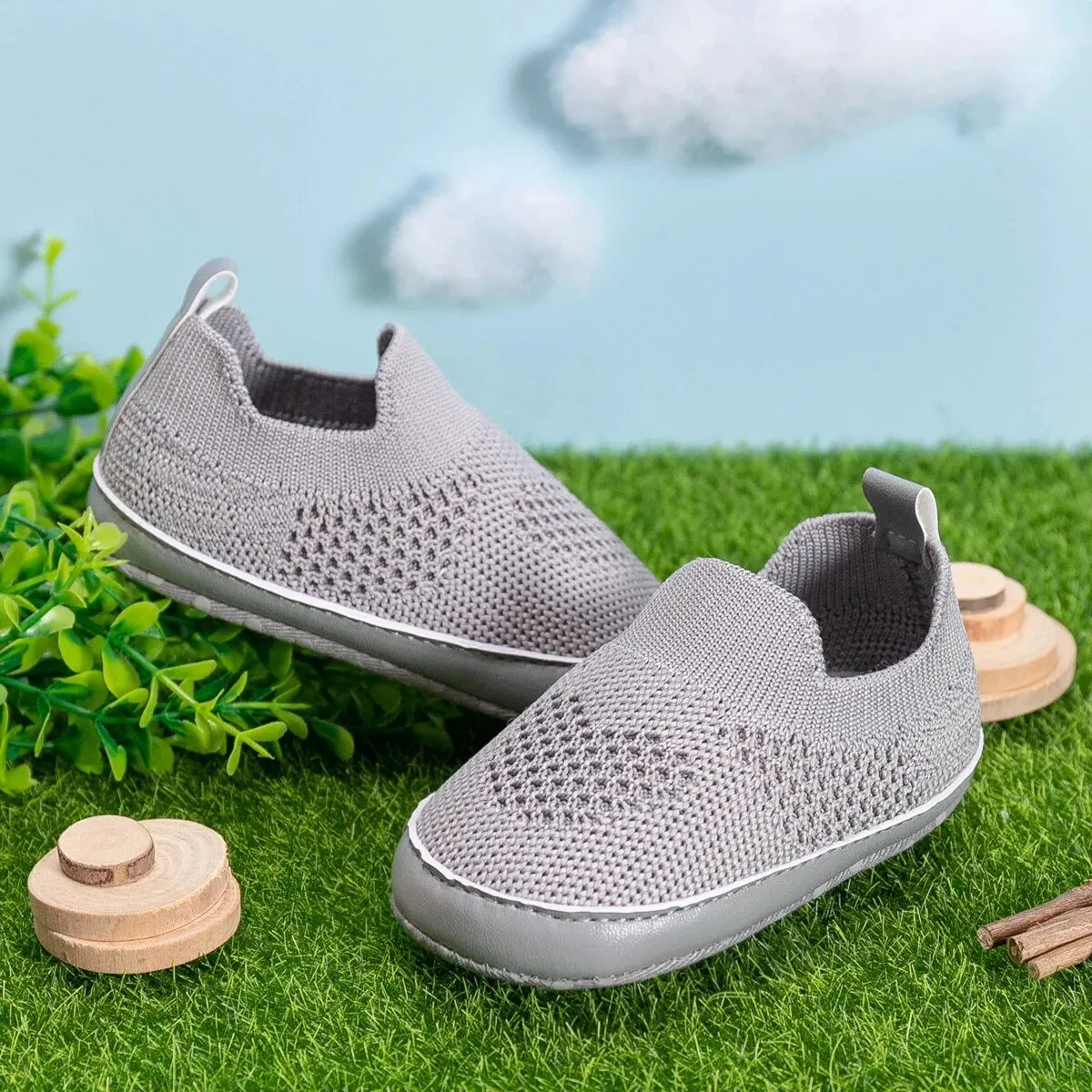 Meckior scarpe da bambino neonate ragazzi Toddler comoda maglia traspirante Sneaker Boy Lazy Slip On First Walkers scarpe da culla per neonati