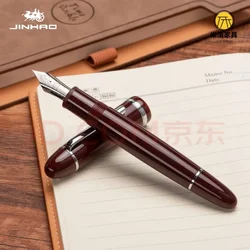 JinHao X159 Acrylic Fountain Pen Metal Gold Clip Extended Fine Nibs School Office Supplies Business Writing Pens PK 9019