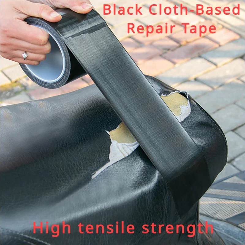 Black Cloth-based Adhesive Tape Is Used For Cushion Repair Leather Seat Sofa Leak Repair Leather Wear-resistant Repair Tape