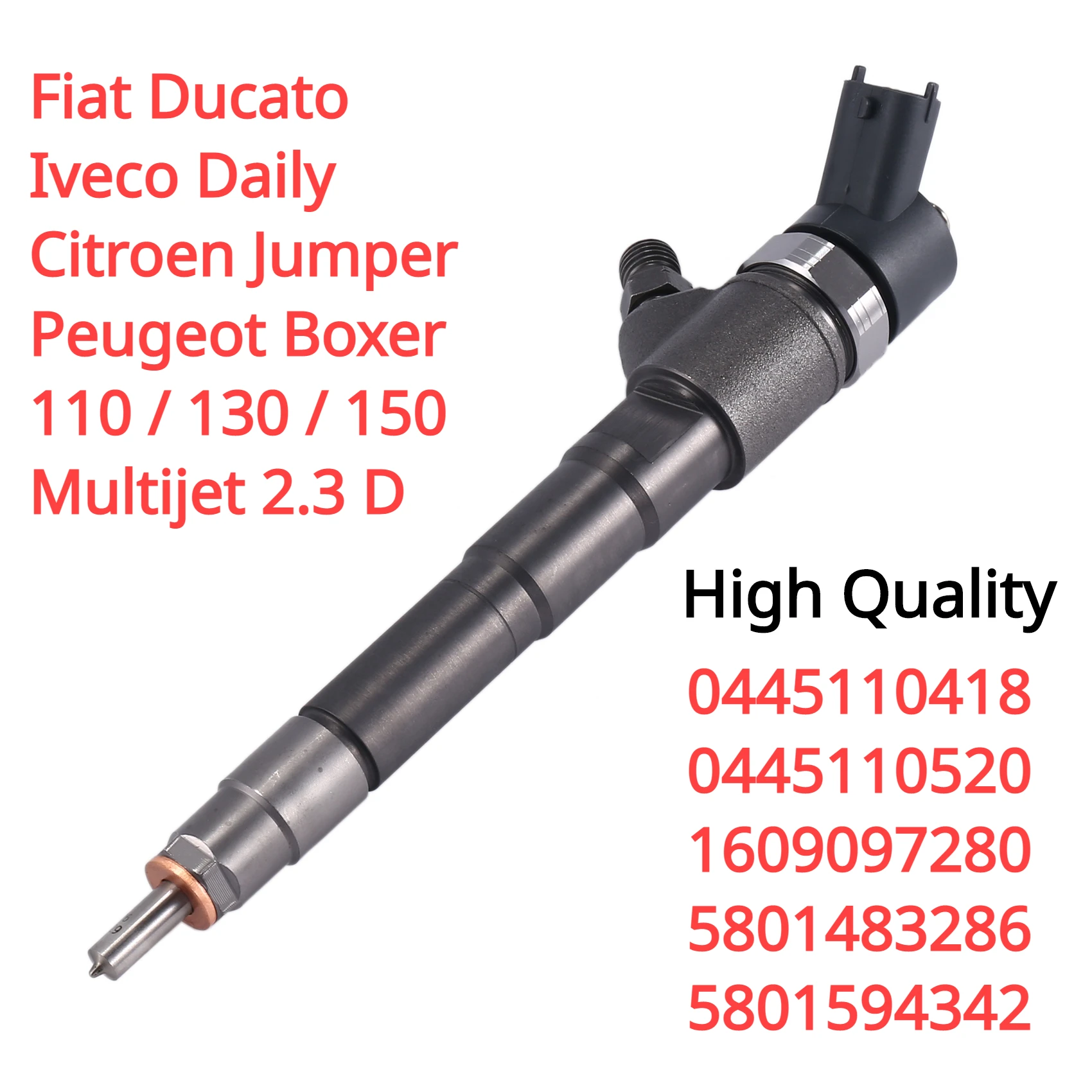 0445110520 504389548 New Diesel Fuel Injector for Fiat Ducato Iveco Daily Citroen Peugeot 2.3D 0445110418