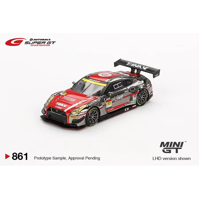 PreSale MINIGT 861 1:64 GTR R35 #11 Gainer Tanax Diecast Diorama Model Collection Miniature Toys