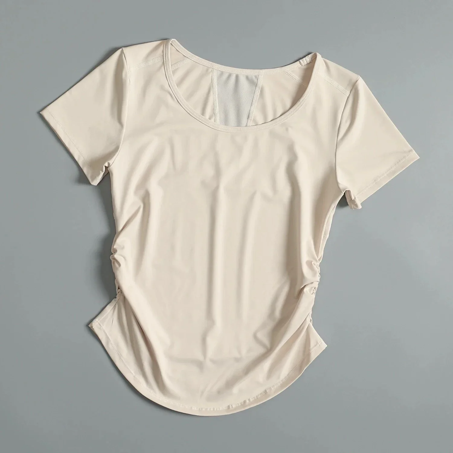 Camiseta Deportiva de Yoga para Mujer, Manga Corta, Nueva, con Malla Transpirable, para Gimnasio, Running, Pilates, Entrenamiento y Fitness