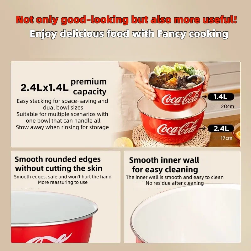 Coca Cola Vintage Emaille Sala - Stand Mixer Bowl recensie en prijs