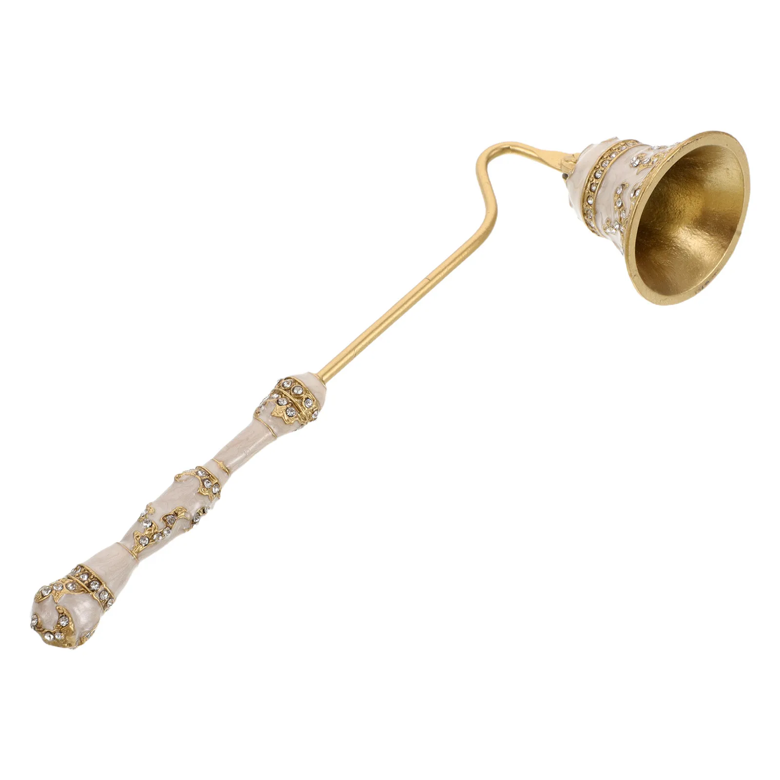 Vintage Metal Snuffer with Long Handle European Retro Design Elegant Extinguishing Tool for Aromatherapy Candles