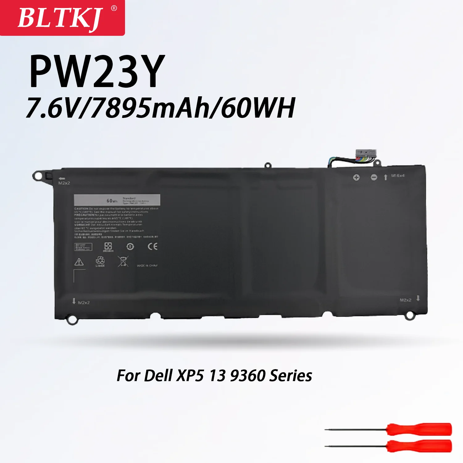 

NEW PW23Y Replacement Laptop Battery for DELL XPS 13 9360 Series RNP72 TP1GT P5