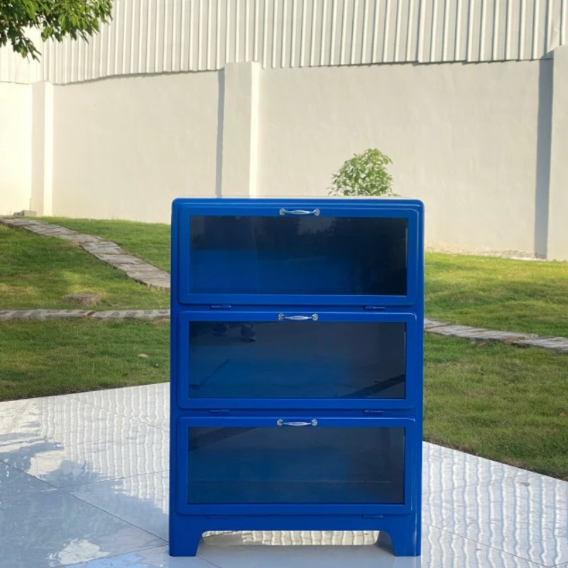 

3-layer file metal cabinet, side cabinet, porch, chest cabinet, home office storage, locker, Leidezhu