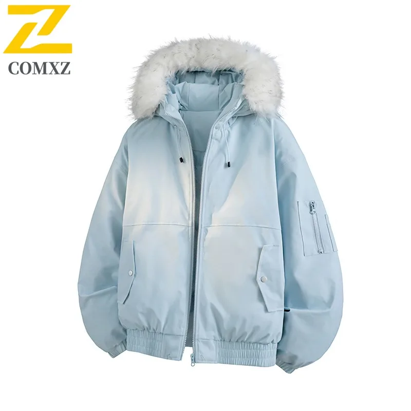 سترة شتوية للرجال من COMXZ عالية الجودة بغطاء للرأس للمغامرة الخارجية سترة سميكة ودافئة متعددة الاستخدامات سترة واقية خفيفة الوزن ومريحة #2