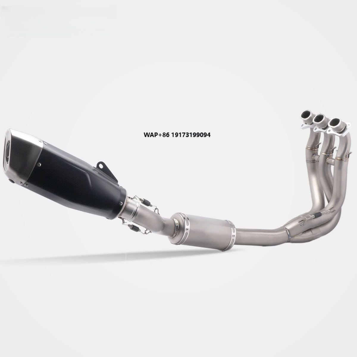 

Для Trident660 2020-2025 лезвие черный титановый сплав нержавеющая сталь полная выхлопная труба серебристая задняя совместима