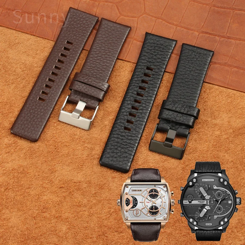 Genuine Leather Watchband for Police Seven Friday Watch Accessories Pl.14698 13806 Large Dial Watch Strap 24 26 28 30mm