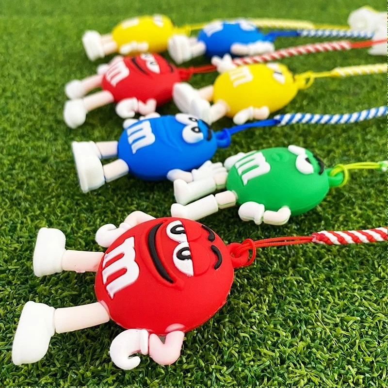 Juego de 4 Tees de Golf de Dibujos Animados con Cabeza de Plástico Suave, Divertidos Tees de Golf con Función Antipérdida, Su...