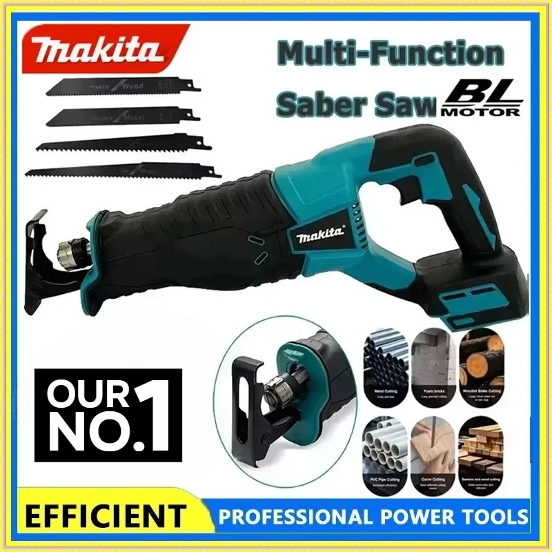 

Бесщеточная сабельная пила Makita, многофункциональный электрический инструмент для улицы, ручная мини-пила, совместимая с аккумуляторами Makita 18V/20V