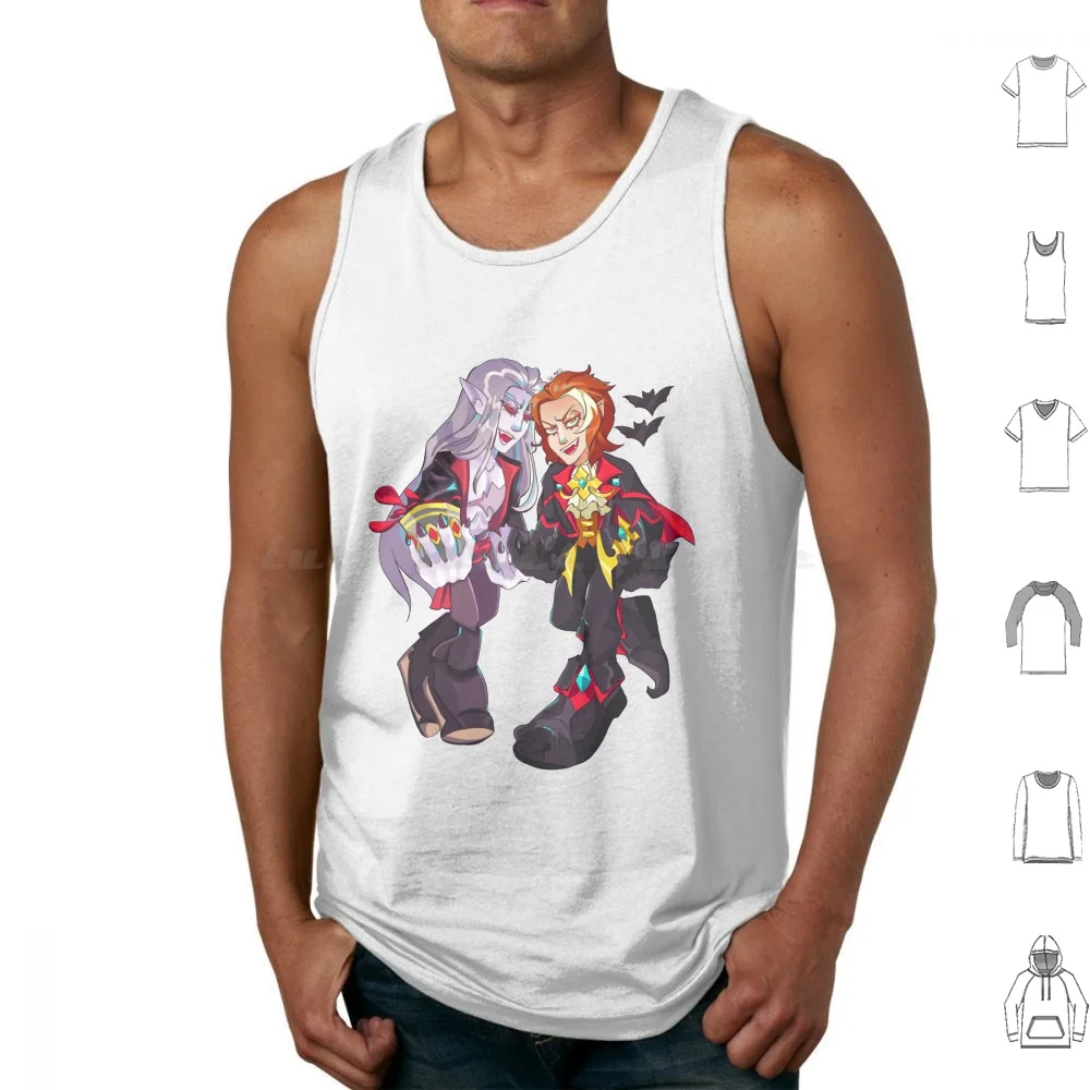 Brawlhalla Halloween! Volkov And Caspian Tank Tops Print Cotton Brawlhalla Brawlhallavolkov Brawlhallacaspian