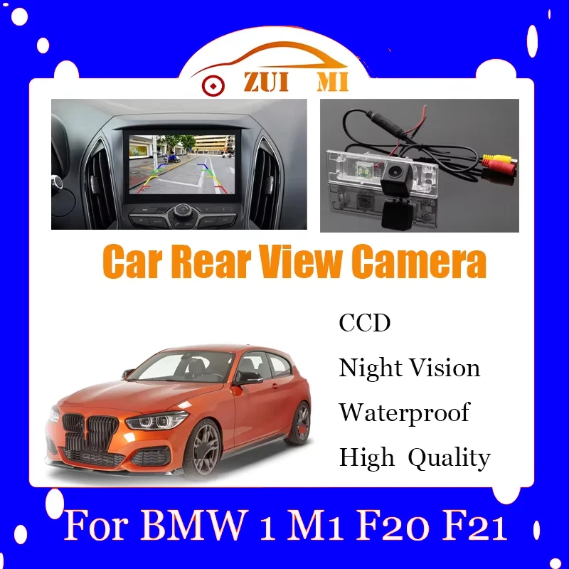 Car Reverse Rear View Camera For BMW 1 M1 F20 F21 CCD Full HD Waterproof Night Vision Backup Parking Camera Shockproof Sunscreen