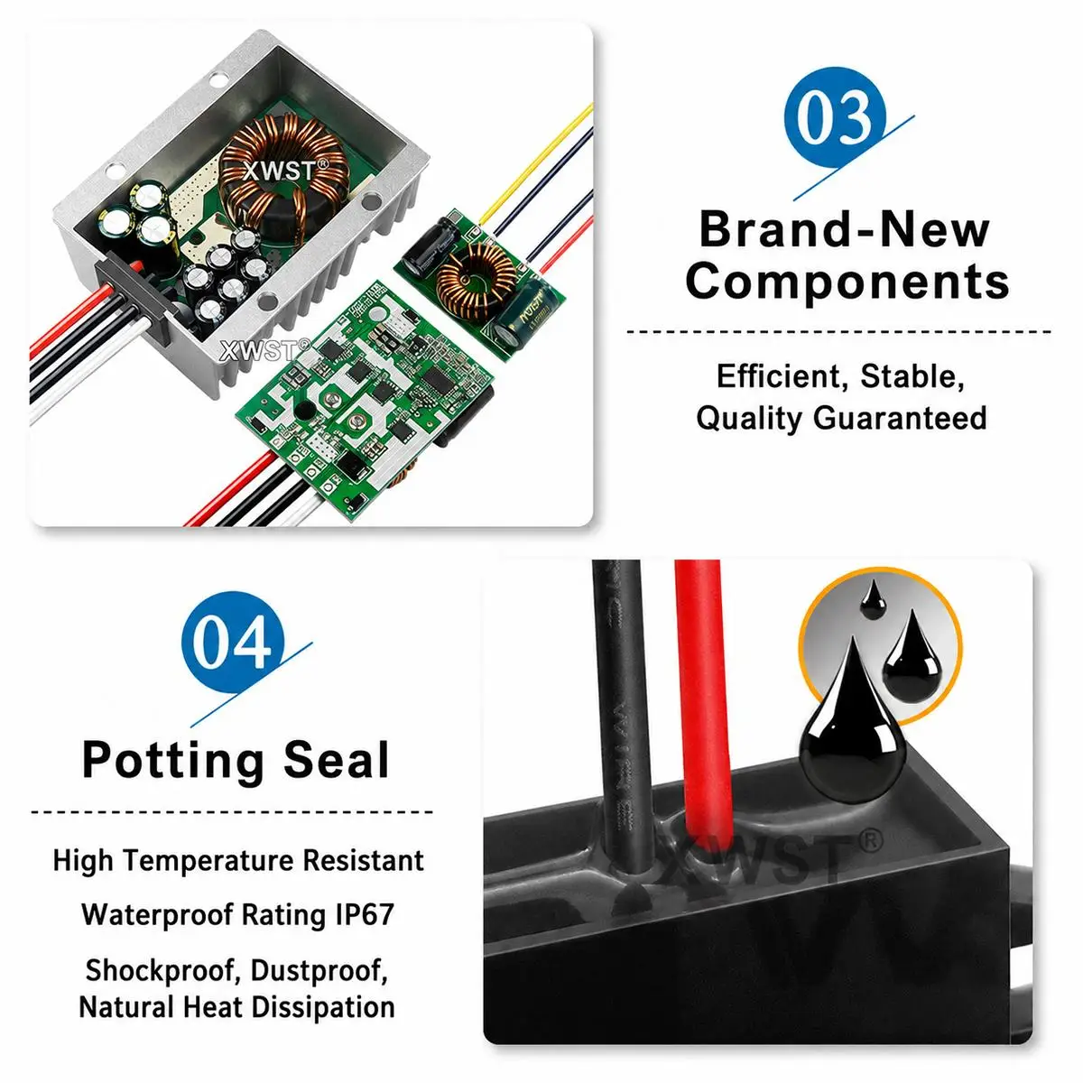 XWST Female Cigarette Lighter to DC 5.5 X 2.1mm Male Car Power Module, Specification:5A
