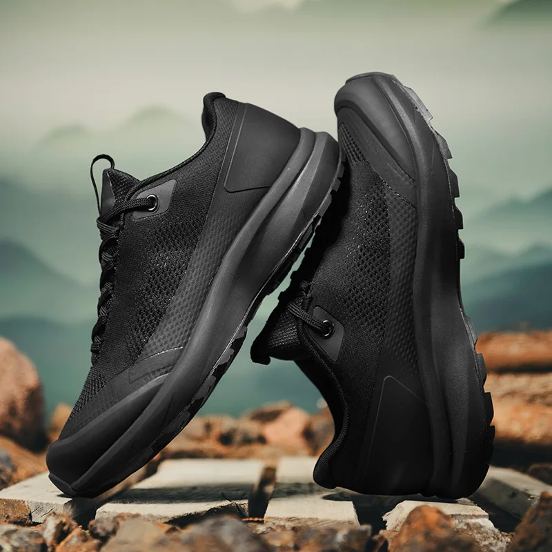 

Foreign Trade Men's Casual Outdoor Hiking Shoes Summer Breathable Lightweight Trail Running Shoes Waterproof Trekking Shoes