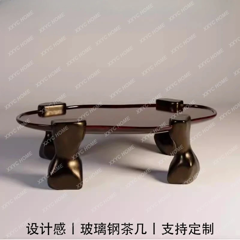 

LXFRP creative retro old metal special-shaped coffee table side table