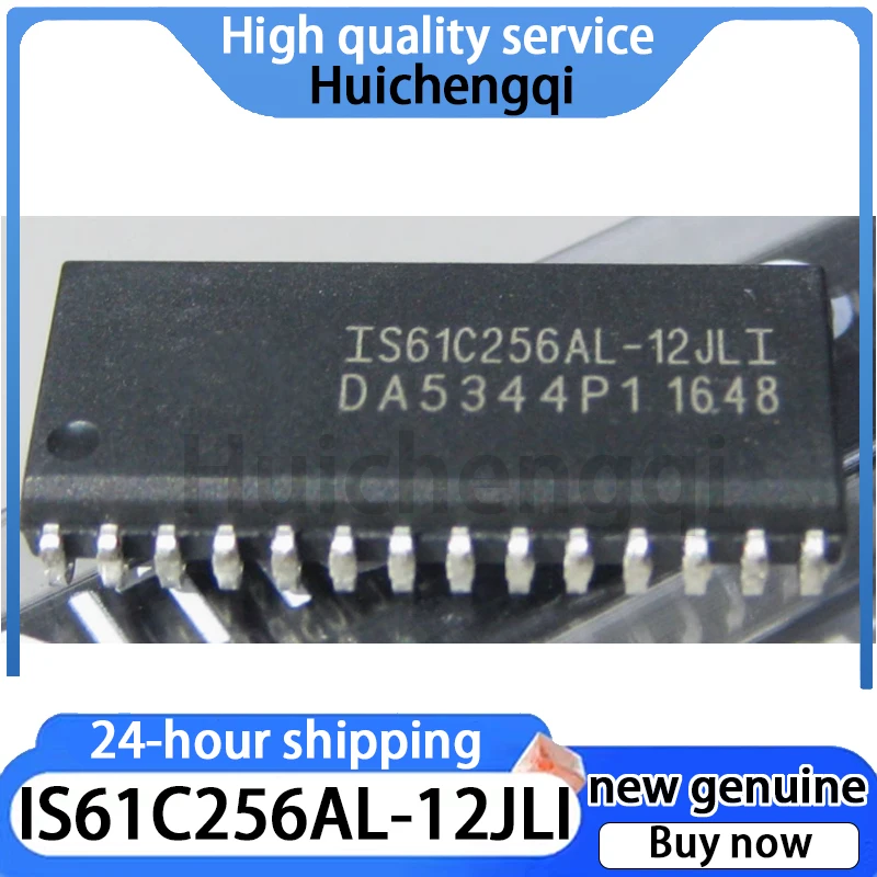 1PCS Original Genuine IS61C256AL-12JLI Package SOJ-28 Static Random Access Memory (SRAM)