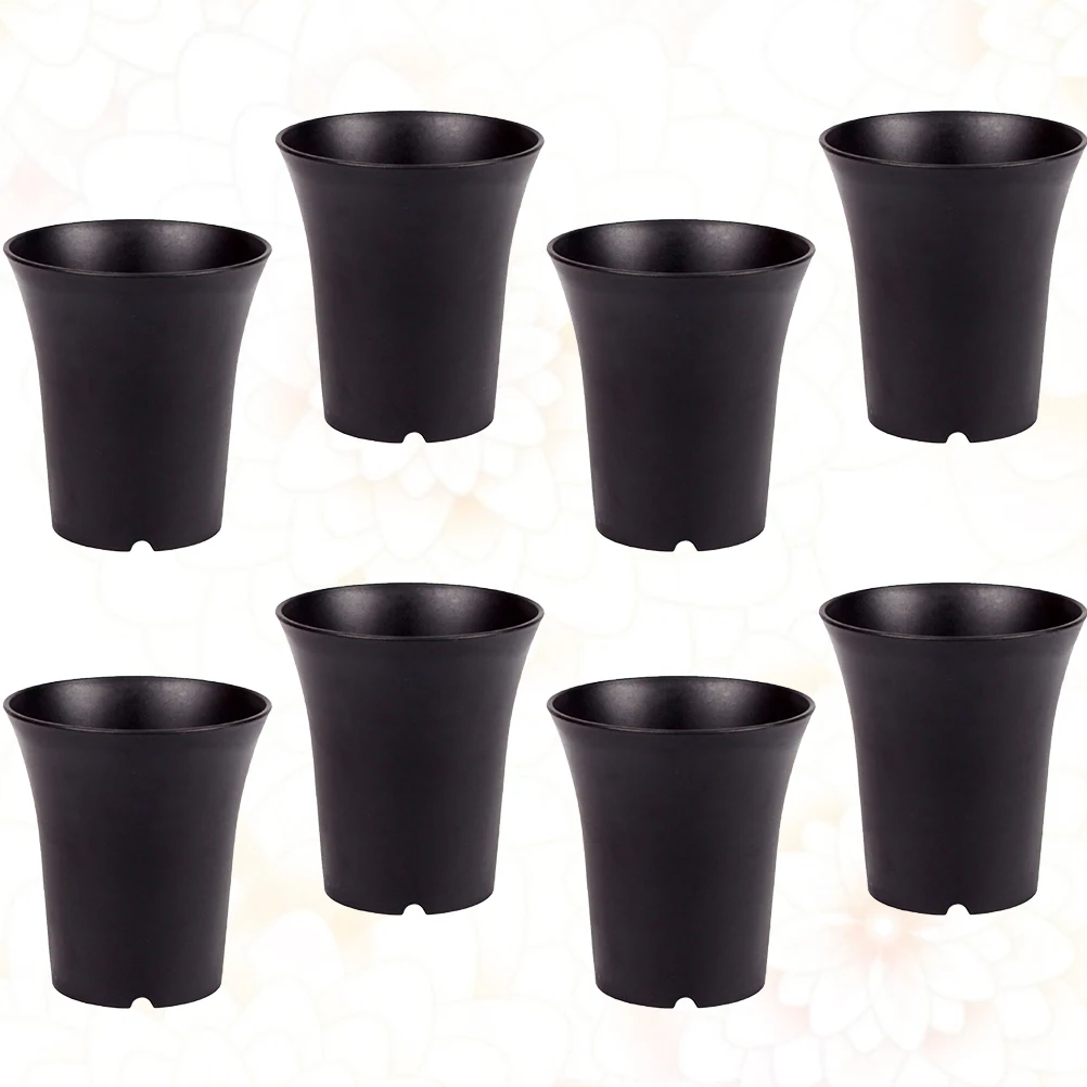

10 PCS Succulent Planters Plastic Flower Pot Nursery Planting Pots Holder Extra Flowerpot