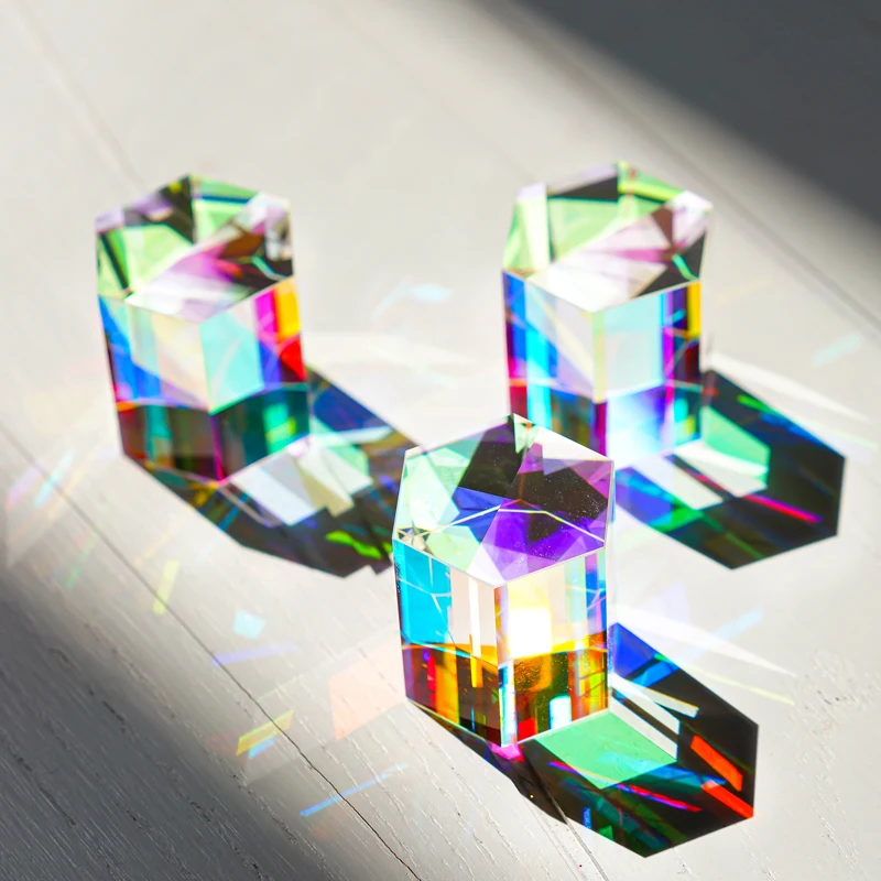 H&d Color Prism Sunlight Decompression Desktop Ornaments Birthday Crystal Creative Gift Sun Catcher Rainbow Prism