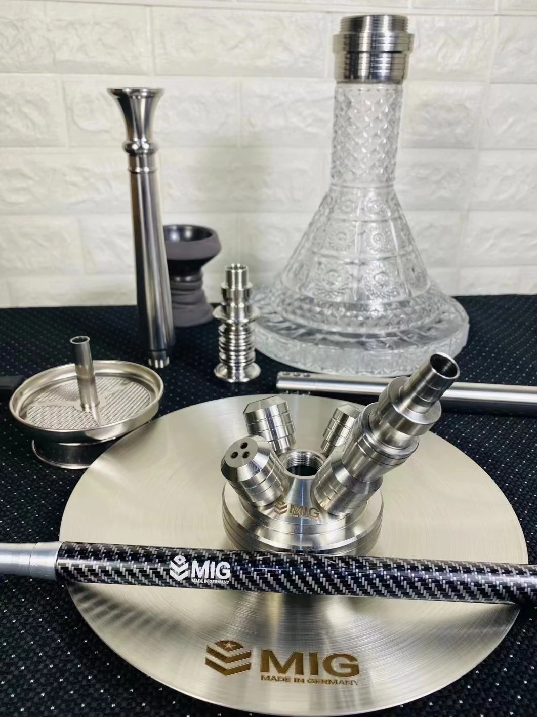 New MIG 2/4 smoke pipes high-end 304 stainless steel hookah bar KTV hookah