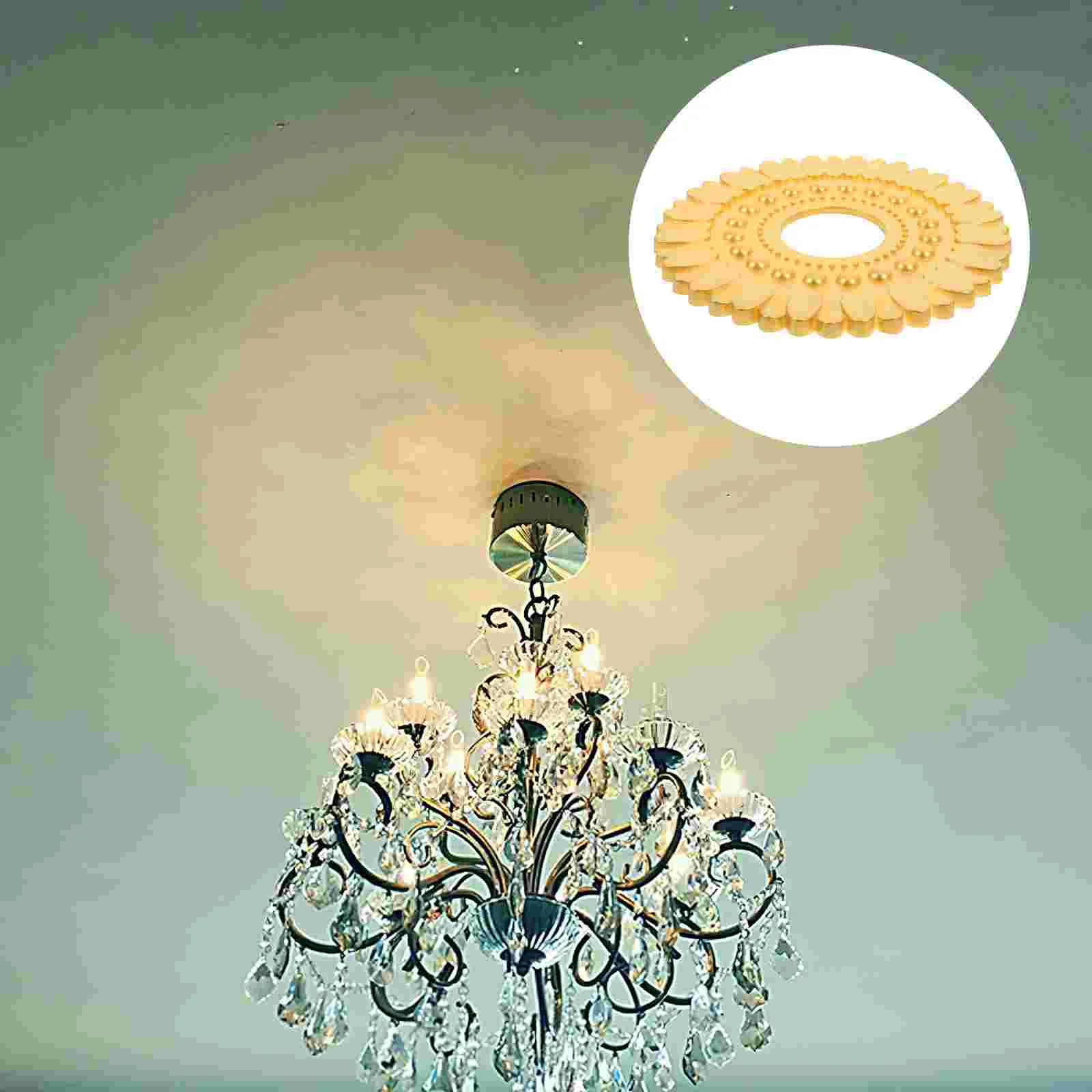 Hollow Out Ceiling Light Panel House Decorations for Home Living Room Medallion