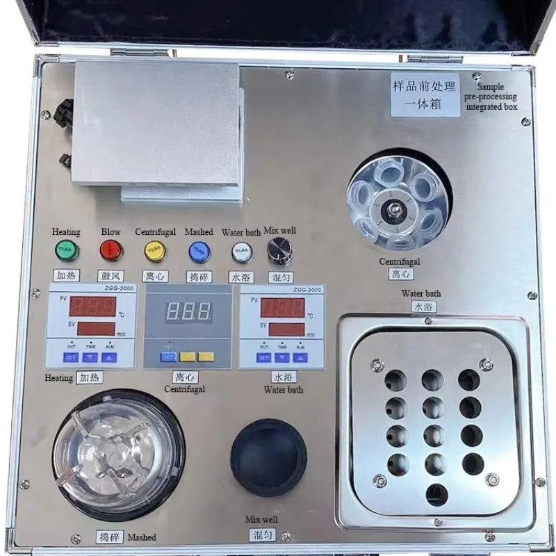 

Water Bath Shaker Centrifuge, Nitrogen Blowing Instrument, Crusher, Five-in-one Pre-processing Instrument