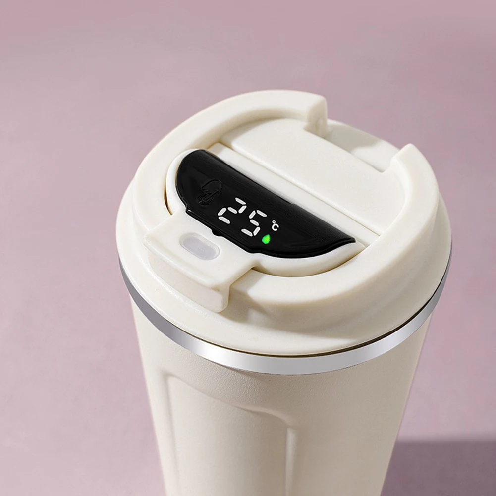 BMBY-510Ml Smart Thermo Bottle  Thermal Mug Insulated  Tumbler Coffee Cup For Coffee LED Temperature Display Black