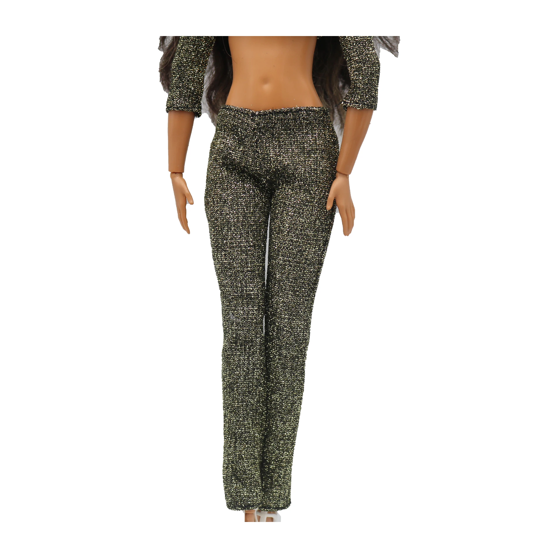 New 30cm 1/6 Bling bling short T-shirt trousers Daily Wear Doll Accessories Clothes for Barbies doll