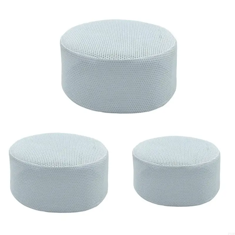 

P8DB Saudi Headwear Muslims Men Prayer Hat White Saudi Arabia Islamic