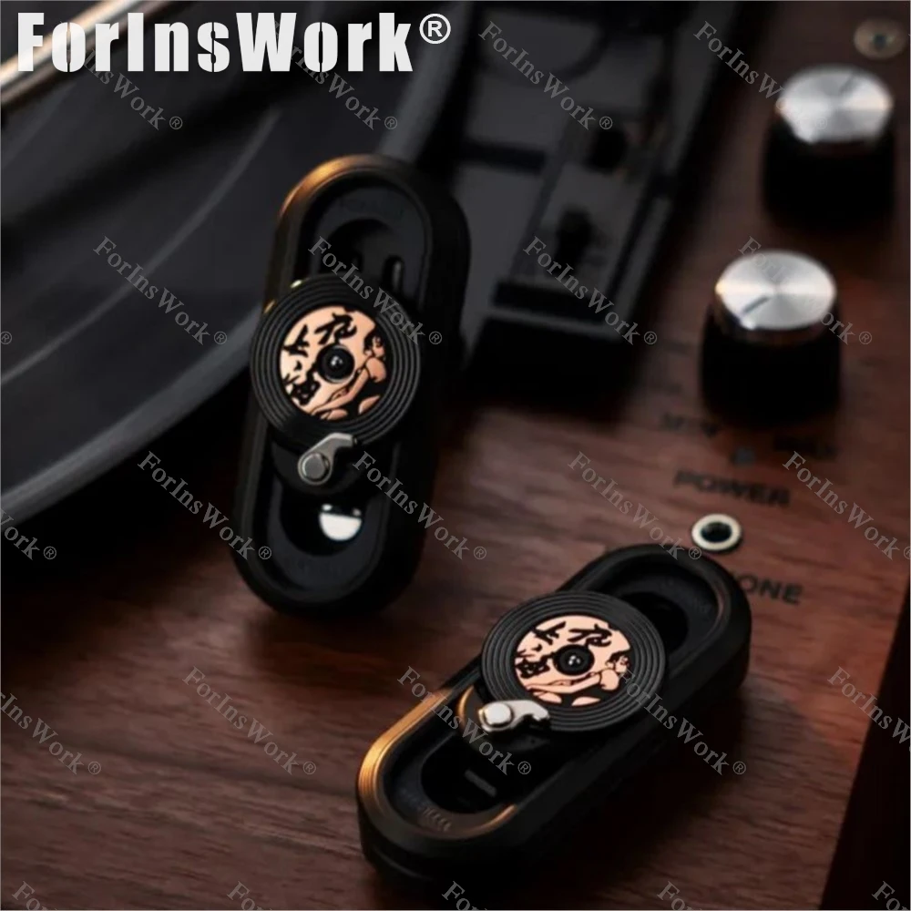 WANWU SHANGHAI EDC SHOW Popping  Titanium Plated Black Copper Push Slider Fidgets Sliders EDC Gadgets Limited 99pcs