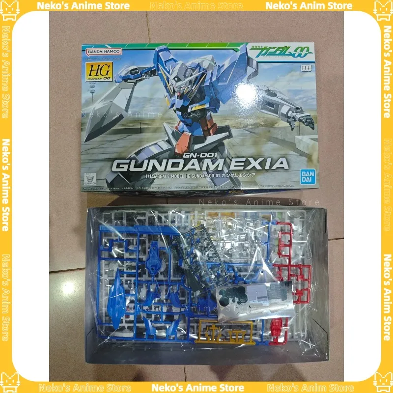 بانداي [متوفر】HG 01 1/144 Gundam Exia GN-001 00 Gundam أطقم منمذجة عمل الشكل أنيمي نموذج سطح المكتب دمية المقتنيات هدية #2