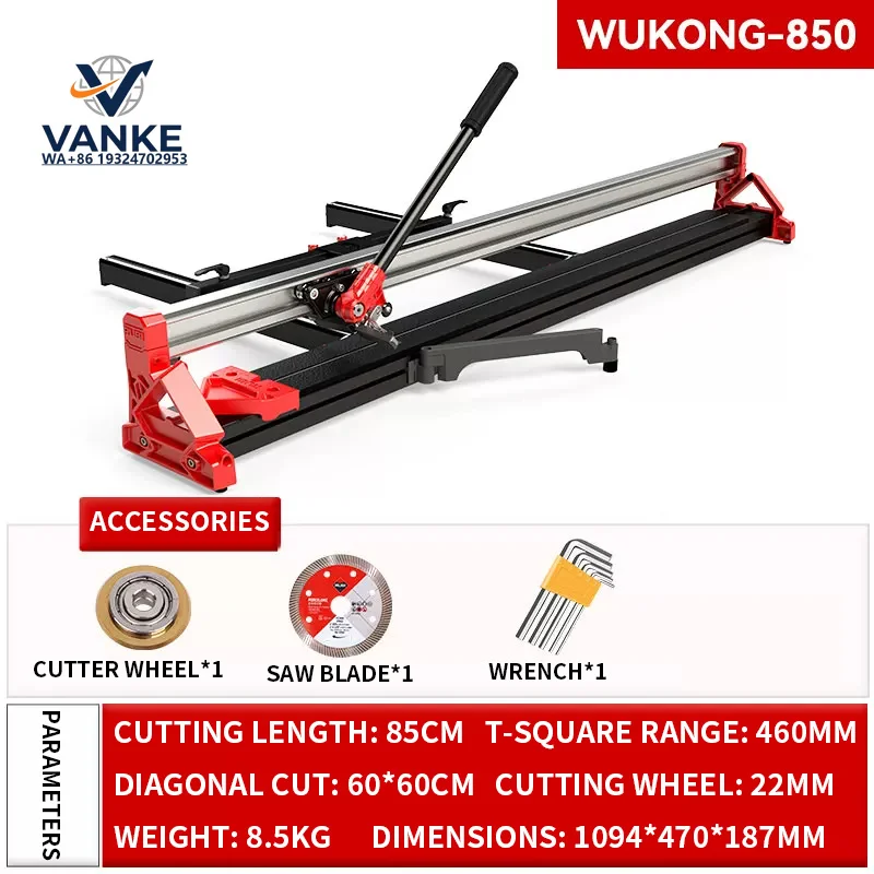 Tile Cutter The Ultimate Tool for Cutting Floor Tiles—A High-Precision Manual Push-Pull Cutter Designed Specifically for Stone S