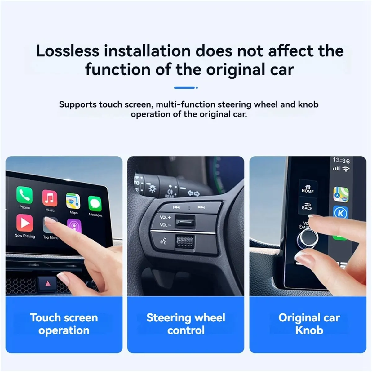 popop Wireless CarPlay Adapter Carbon Fiber USB Wireless Android Auto Dongle Mini Ai Box Wired to Wireles Android Auto Adapter