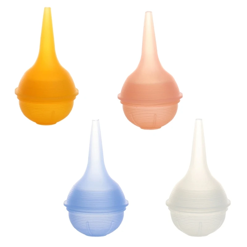 Newborn Nasal Aspirator Soft Baby Nose Vacuum Suction Manual Nose Aspirator Nasal Cleaning Tool Safe Squeezable Nose Sucker