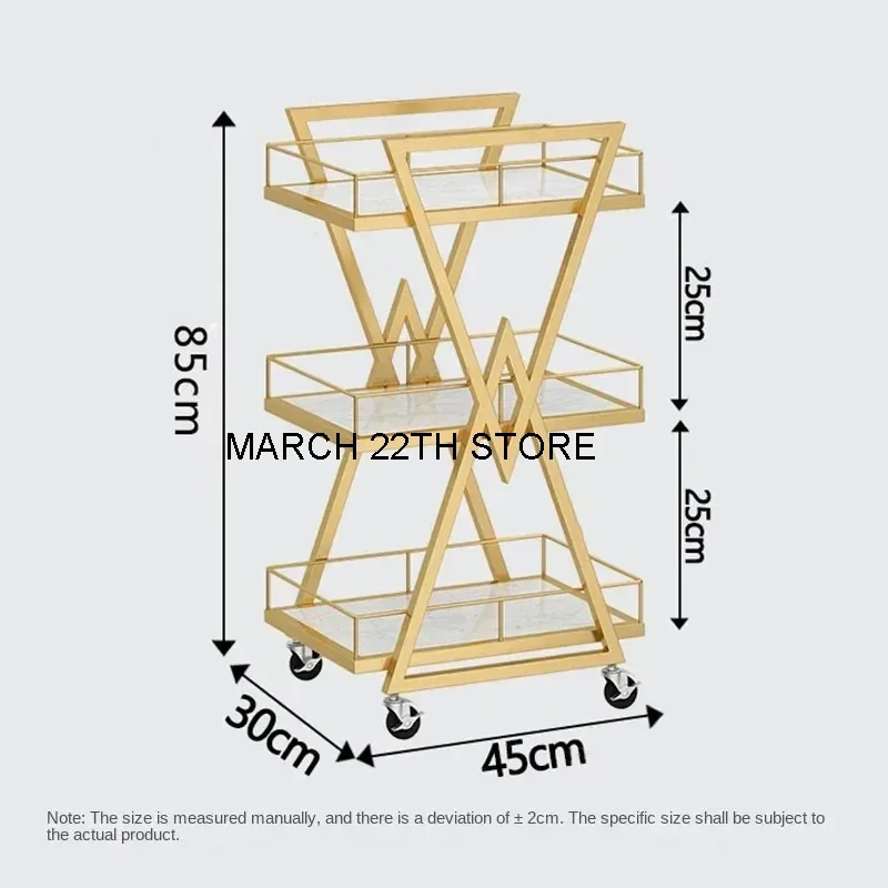 Modern Iron Salon Trolleys Beauty Salon Tool Cart with Wheels Nordic Salon Furniture Professional Auxiliary Trolley Storage Rack