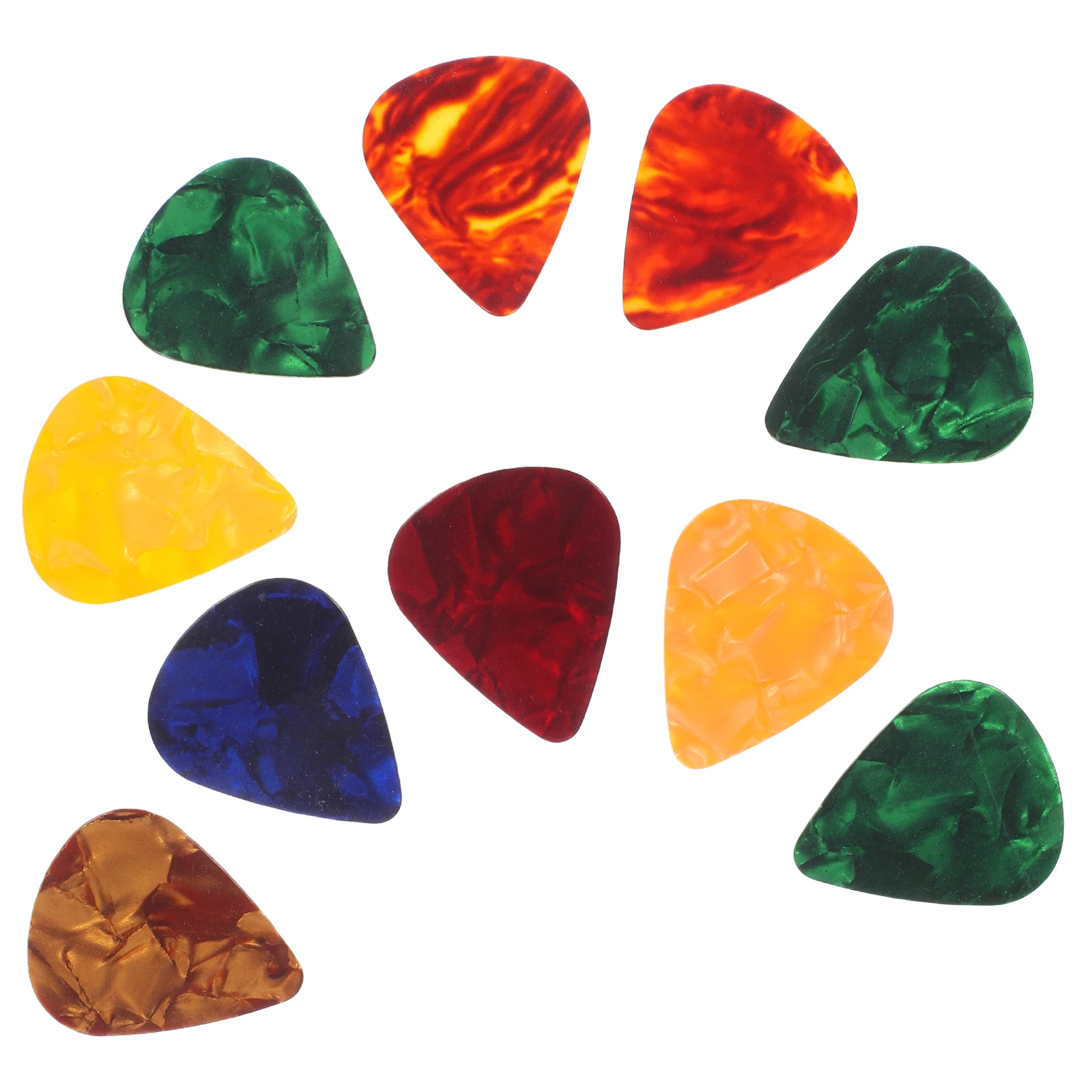 

10 Pcs Guitar Pick Picks Electric Gitara Accecories Parts Plectrum Colorful Paddle for Wooden