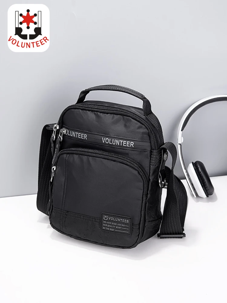 Volunteer Shoulder Bag for Men 2023 New Light Weight Stylish Versatile High Quality Waterproof Vintage Crossbody Bag 1710-06