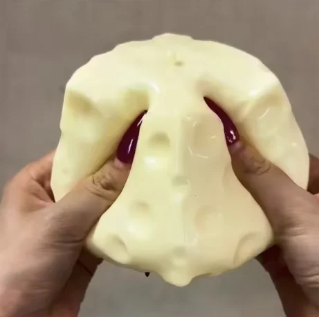 Jumbo Cheese Squishy Toy Giant Slow Rising Squeeze Toy Soft Stress Relief Sensory Fidget Toy Adult Gift Idea