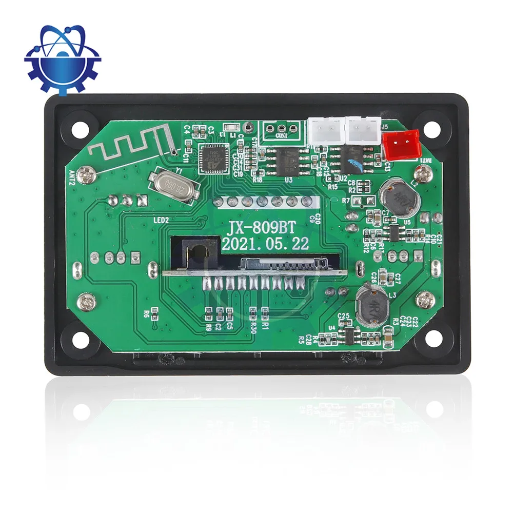6W Bluetooth Compatible Amplifier Board DC6V-12V  Stereo Audio Digital Power Amplifier MP3 Decoder Board Radio USB Player Module