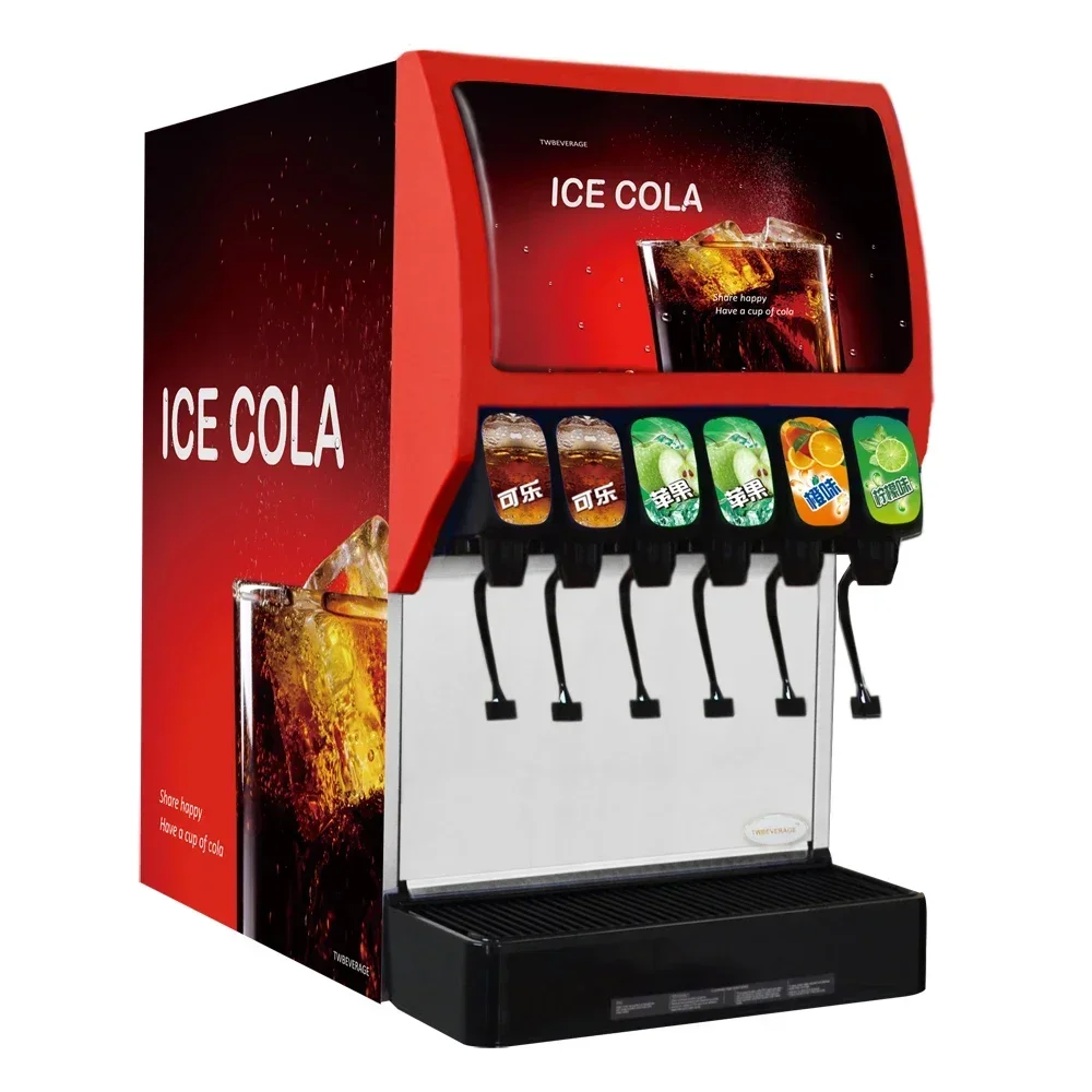 Restaurant Commercial 6 Flavour Carbonated Beverage Fountain Soda Machine/Soda Fountain Dispenser